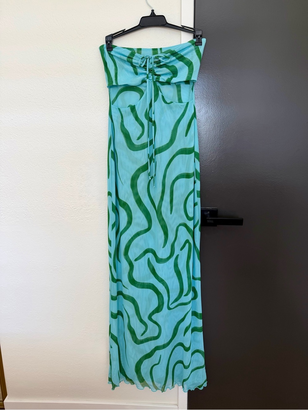 RESA Strapless Maxi Dress in Wave